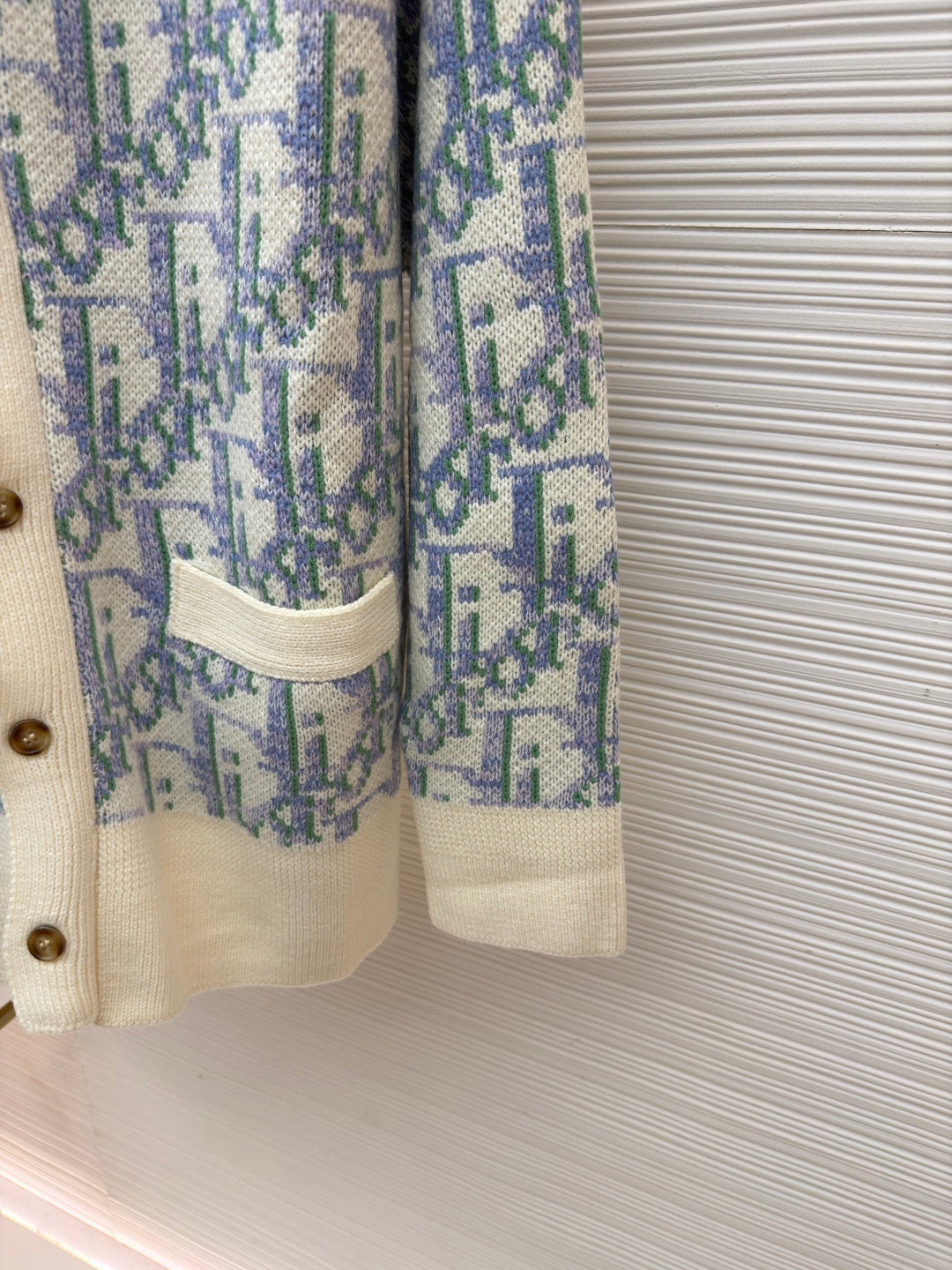 Oblique Knit Cardigan