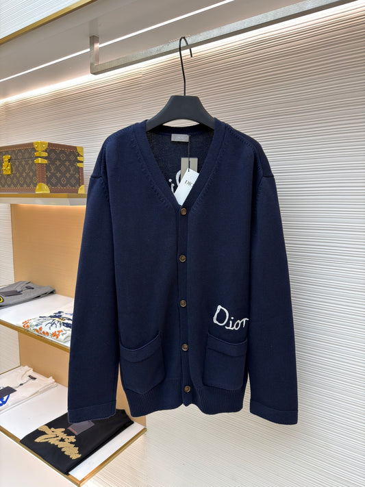 Embroidered Knit Cardigan
