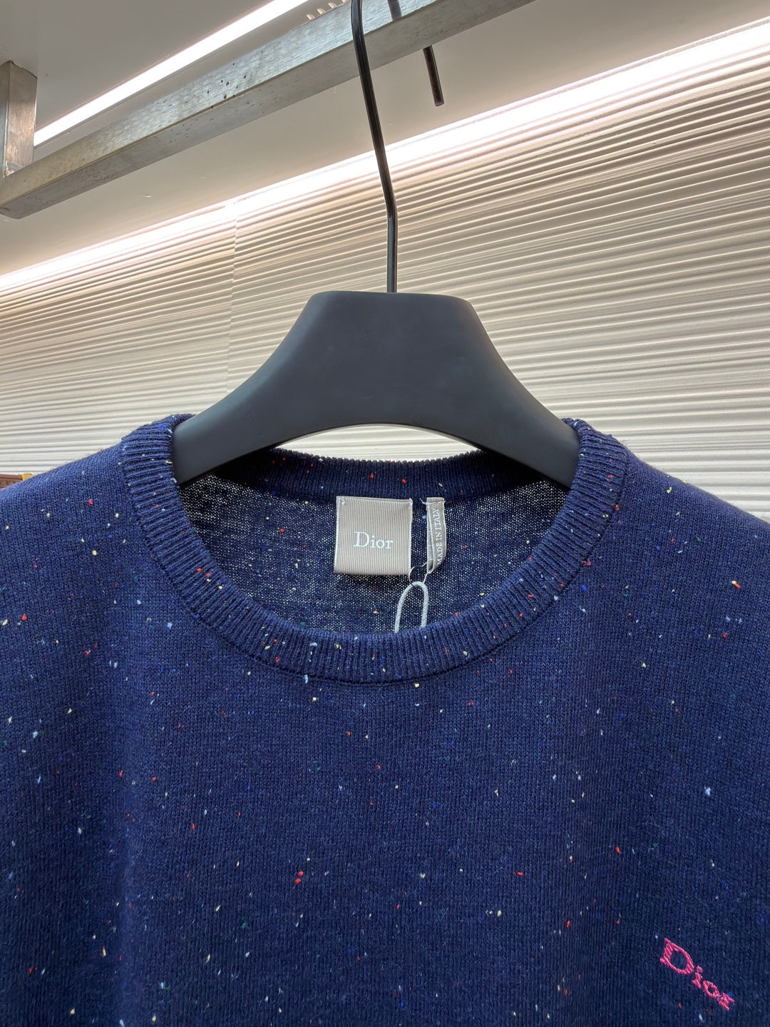 CD Logo Wool Crewneck Sweater