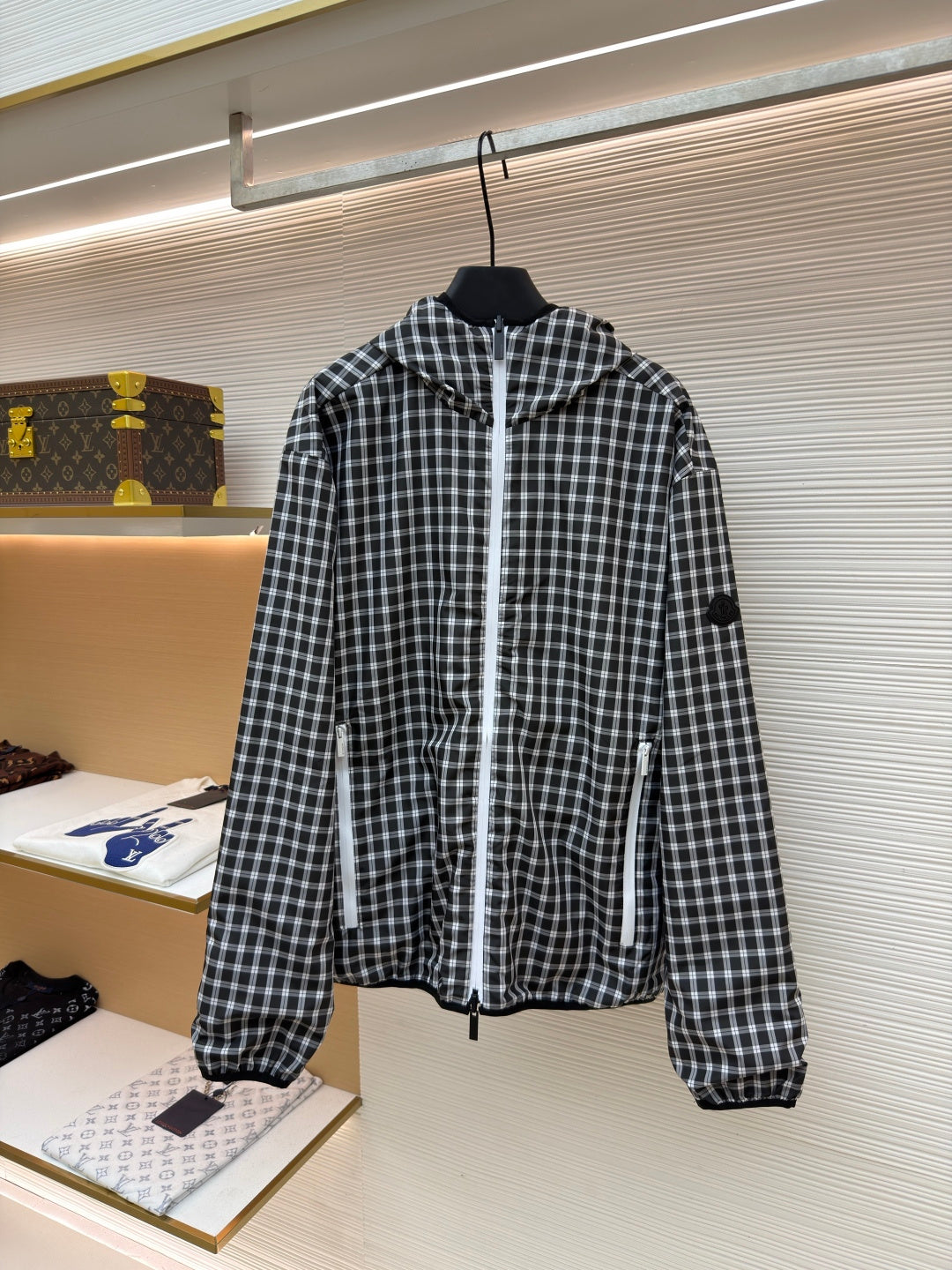 Logo Patch Hooded Jacket