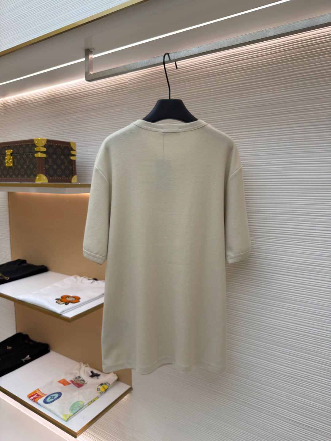 Waffle-Knit T-Shirt