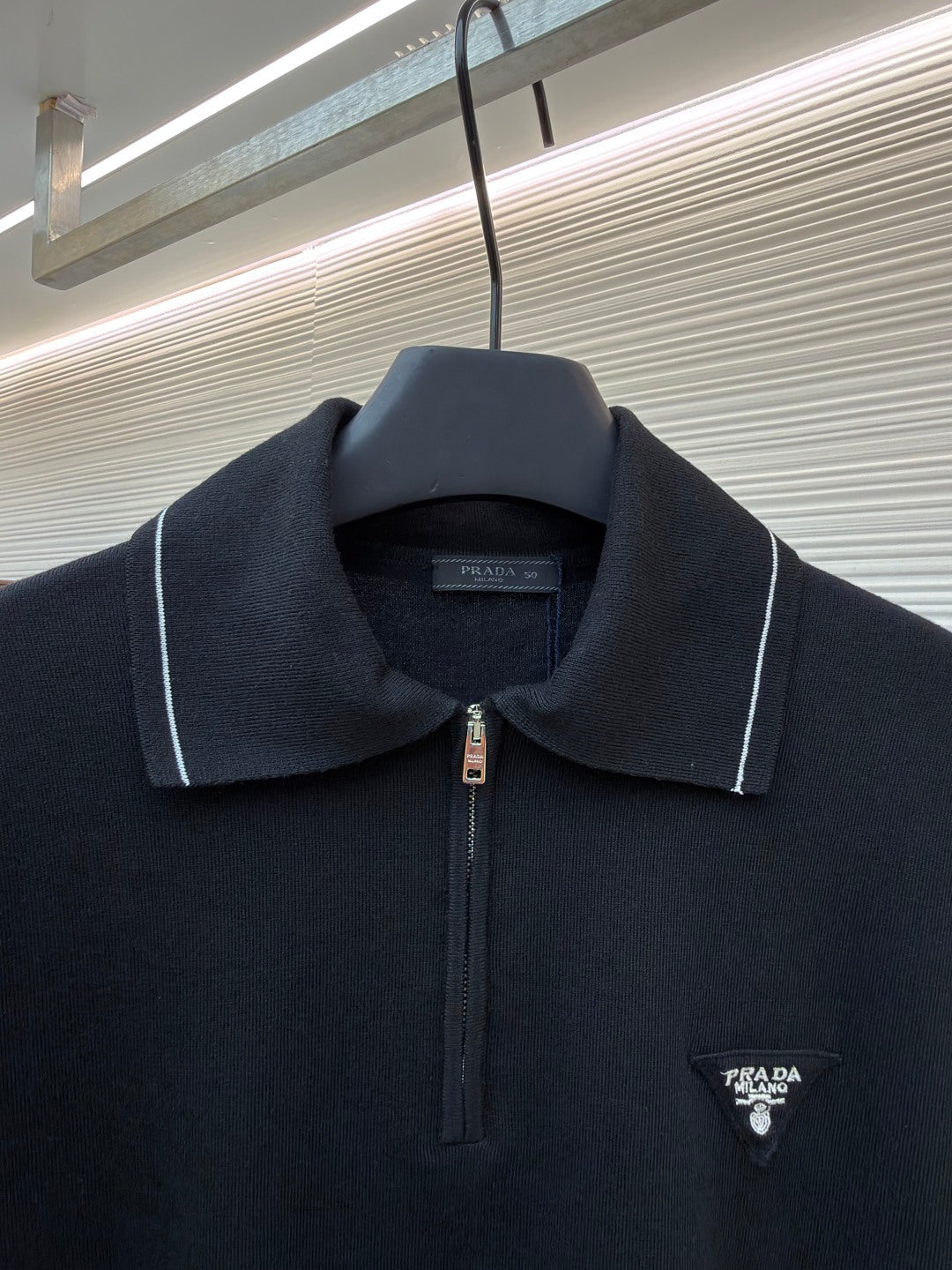 Triangle Logo Zip Cardigan