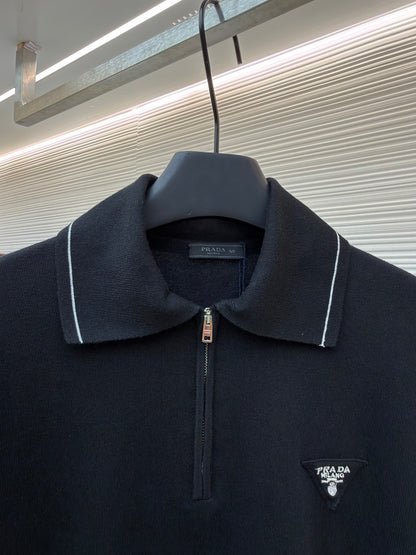 Triangle Logo Zip Cardigan
