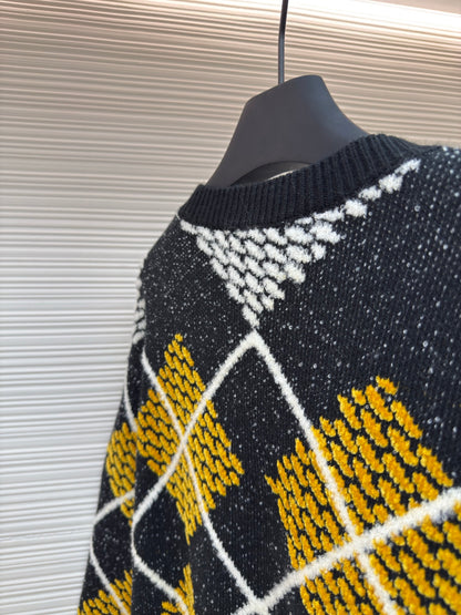 Damier Crewneck Sweater