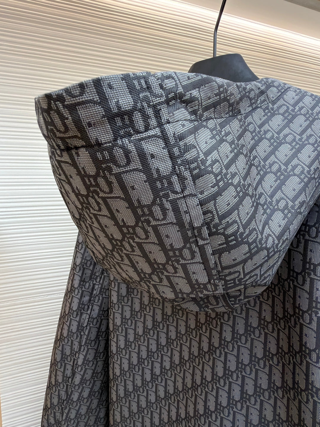 Oblique Hooded Jacket