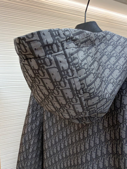 Oblique Hooded Jacket