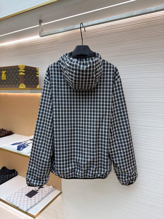 Logo Patch Hooded Jacket
