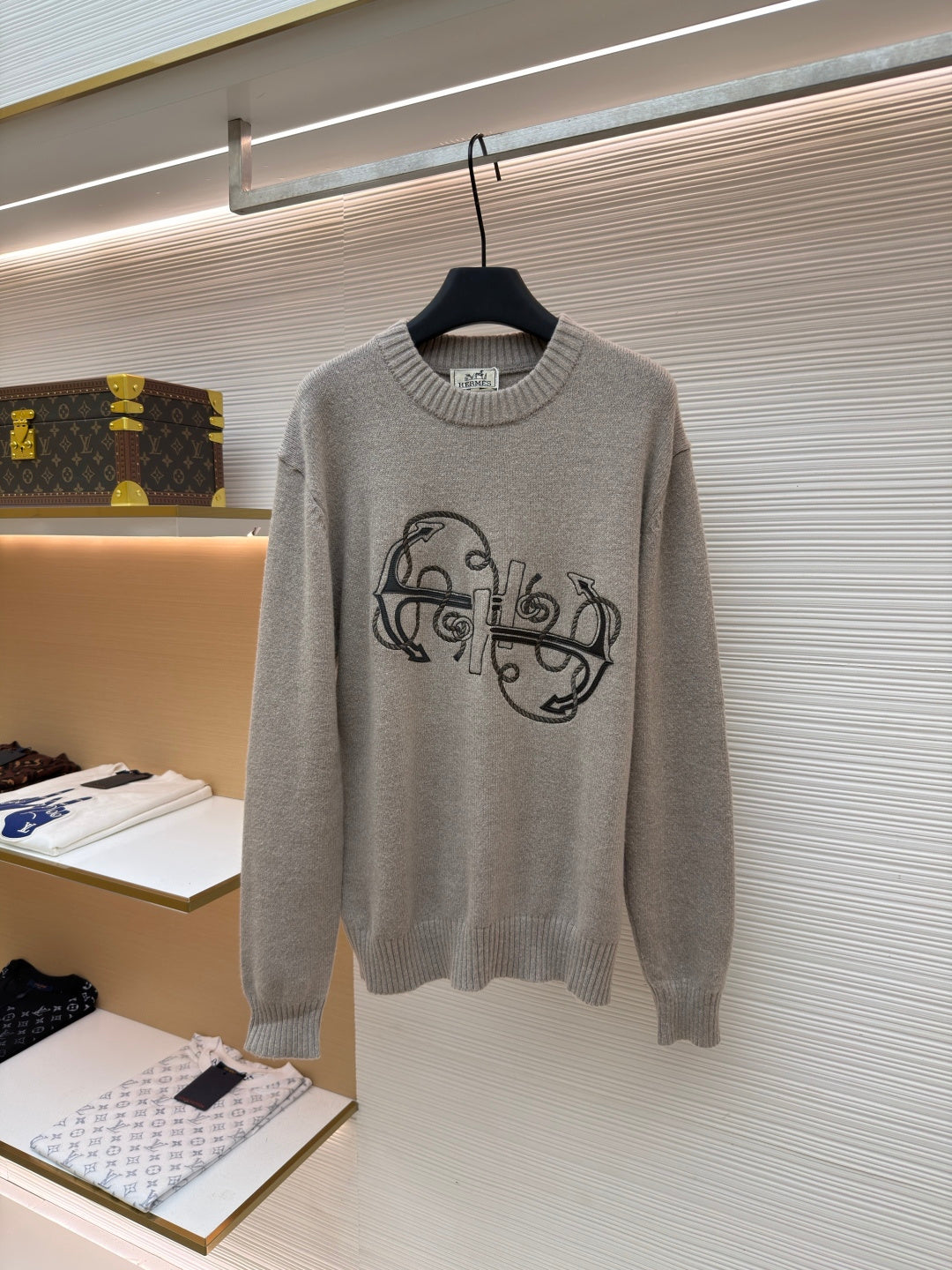 Embroidered Crewneck Sweater