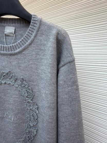 Embroidered Crewneck Sweater