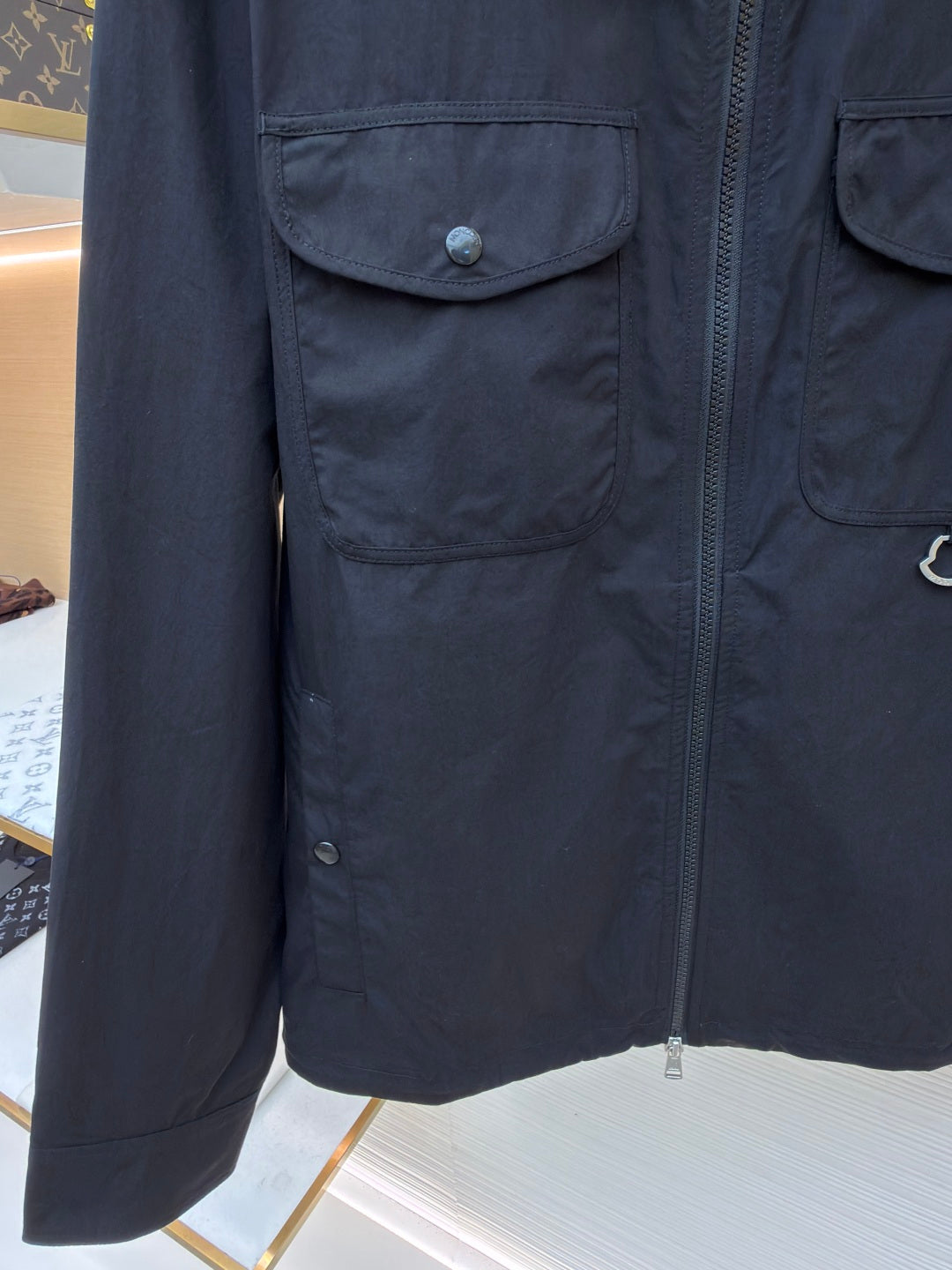 Logo Patch Zip Jacket