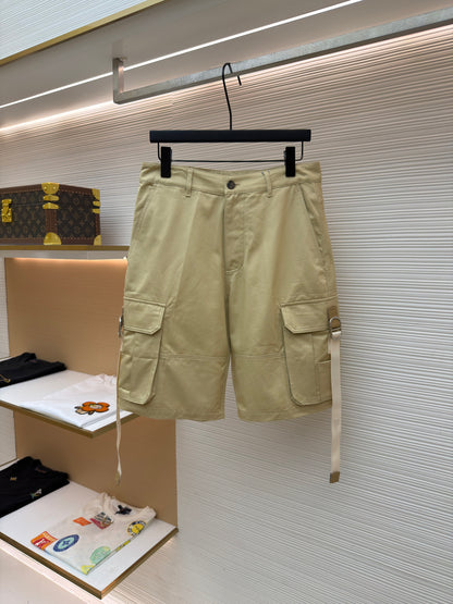Gabardine Cargo Shorts