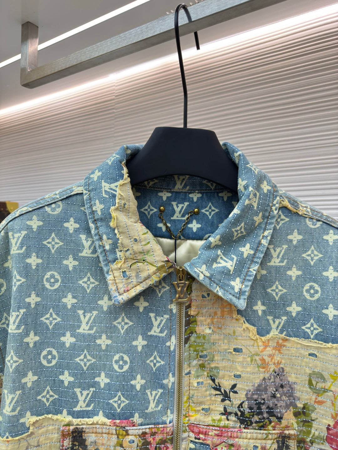 Monogram Denim Down Jacket
