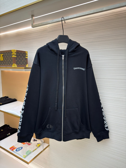 Graphic Zip-Up Hoodie