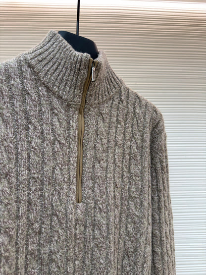 Wool Half-Zip Sweater