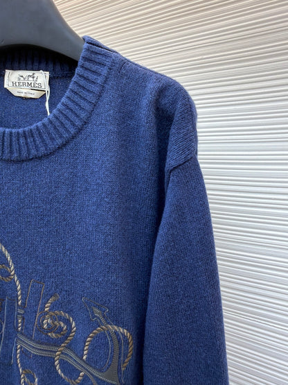 Embroidered Crewneck Sweater