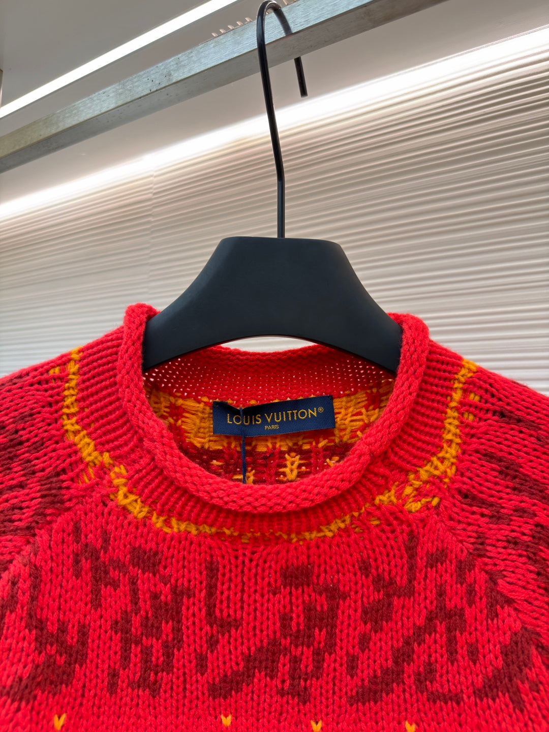 LV Logo Wool Crewneck Sweater