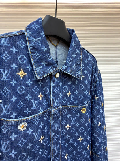 LV Logo Denim Jacket