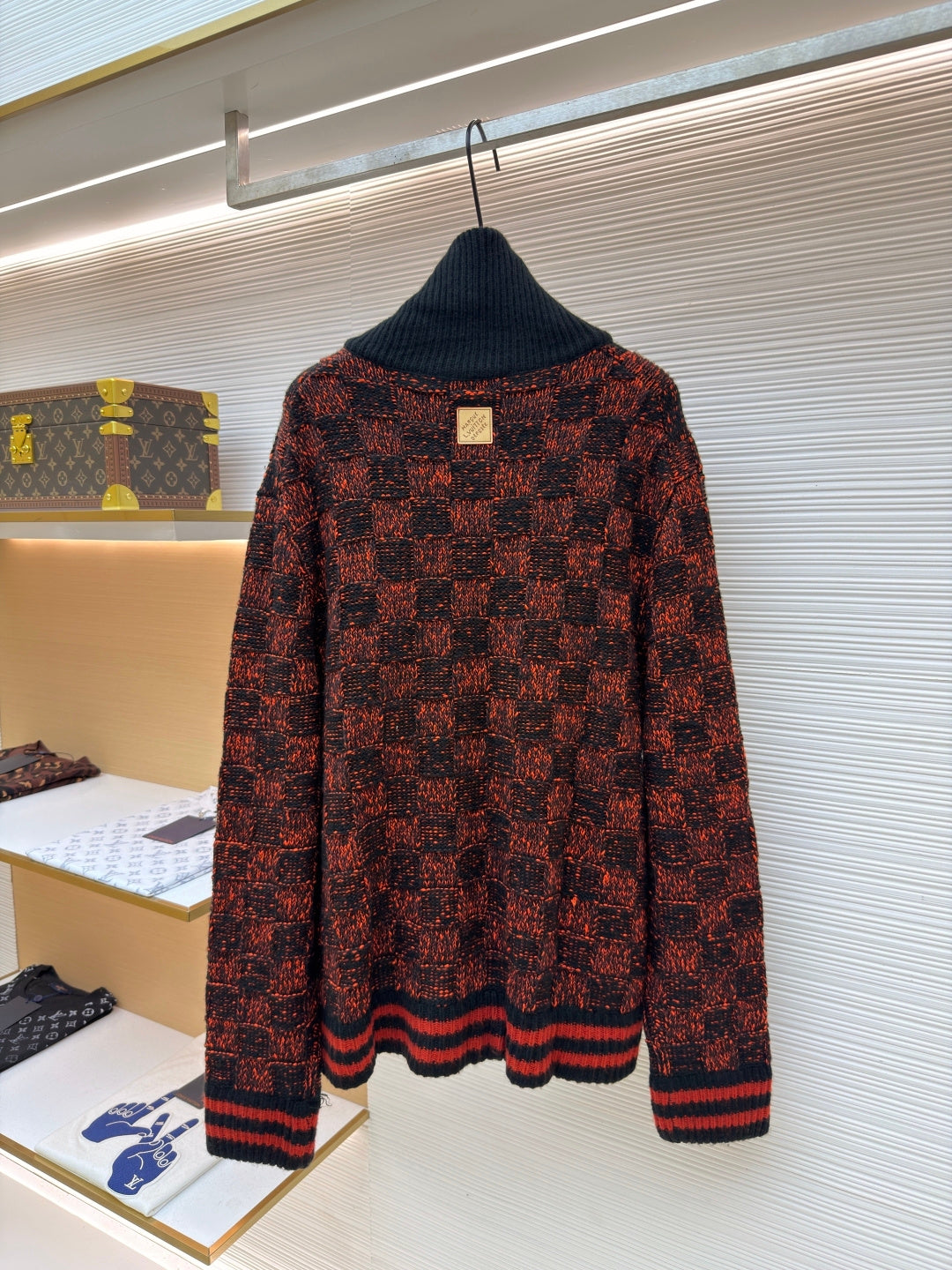 Damier Crewneck Sweater