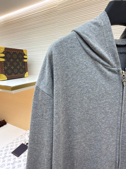 Vine Motif Zip Jacket