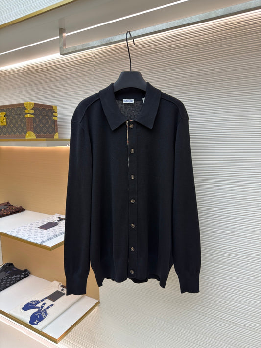 Vintage Check Wool Knit Cardigan