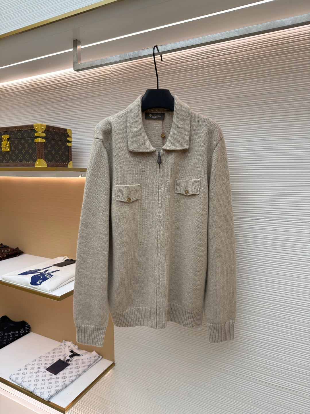 Cashmere Zip Cardigan