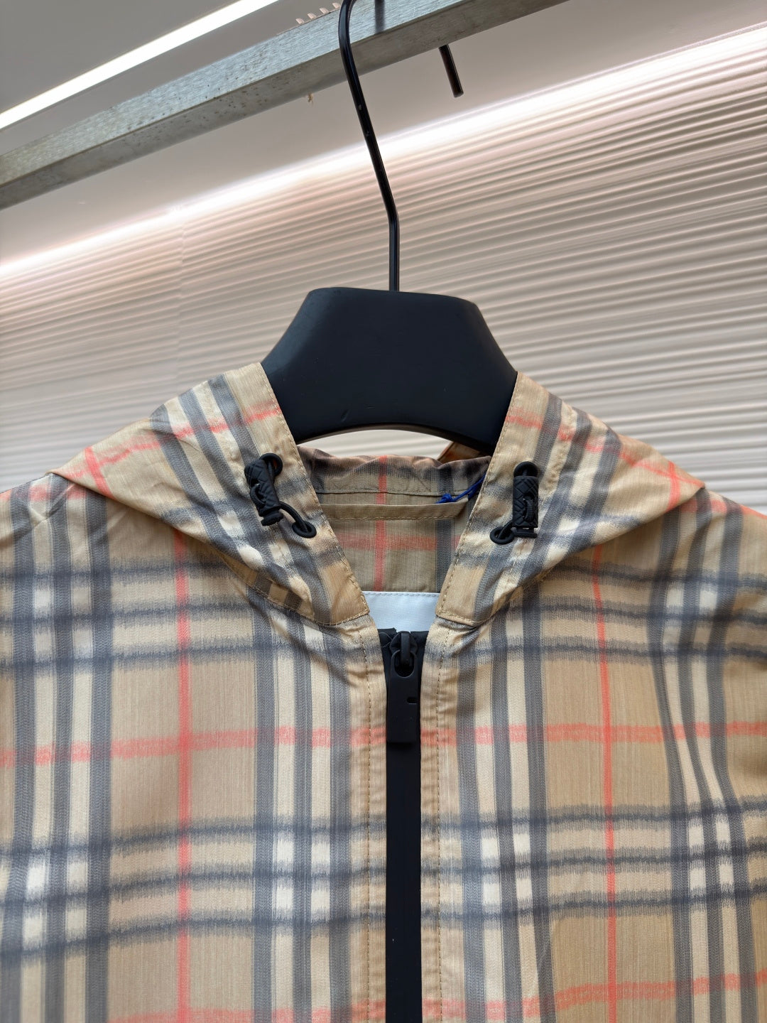 Vintage Check Hooded Jacket
