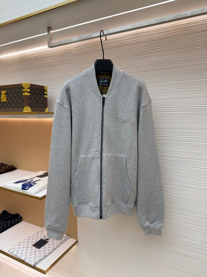 Embroidered Zip Jacket