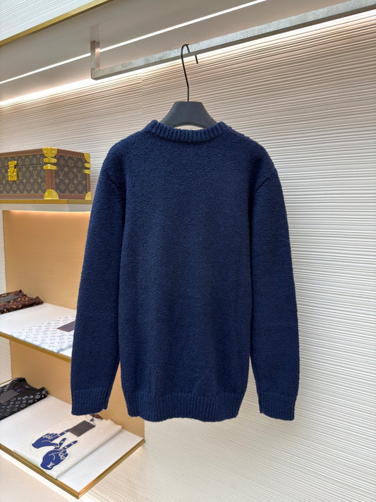 LV Logo Wool Crewneck Sweater