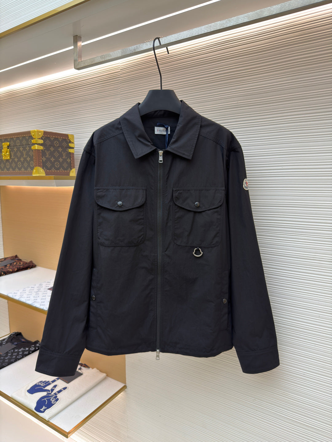 Logo Patch Zip Jacket