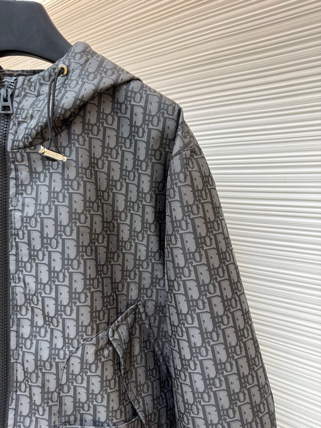 Oblique Hooded Jacket