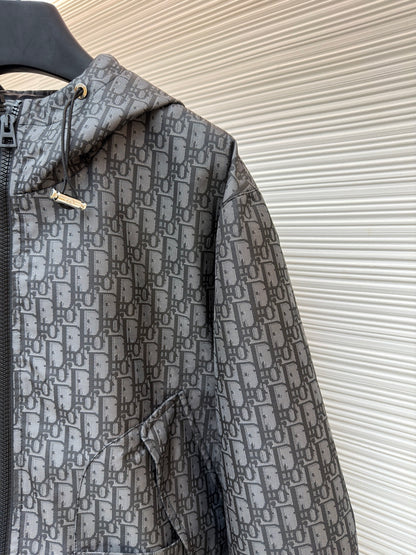 Oblique Hooded Jacket