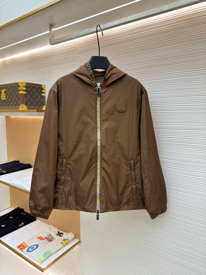 Vintage Check Hooded Jacket