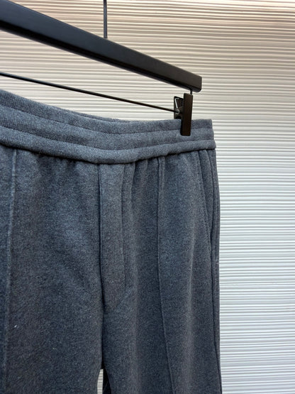 Oblique Cashmere Trousers