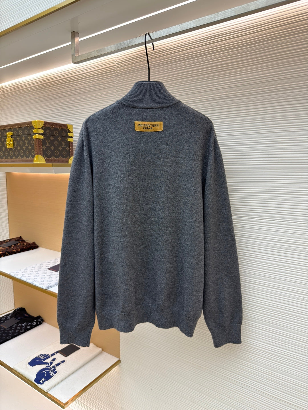 LV Logo Cashmere Crewneck Sweater