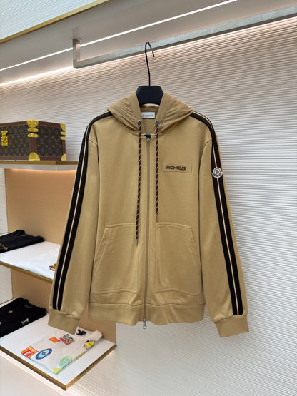 Logo Patch Zip-Up Hoodie