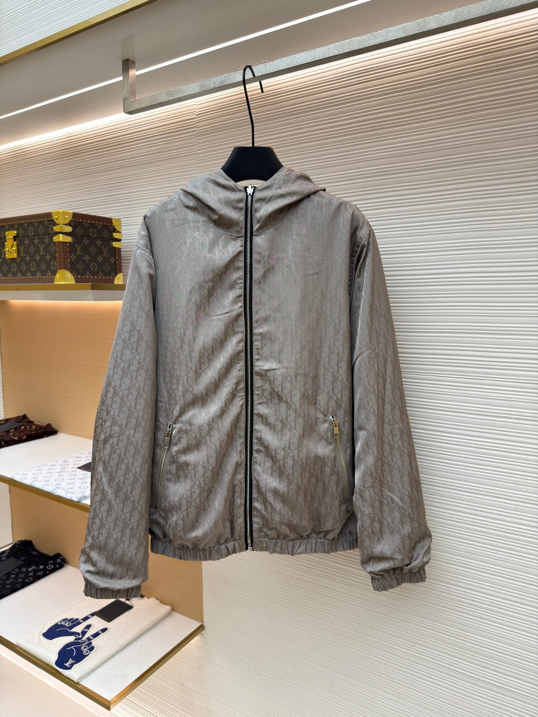 Oblique Hooded Jacket