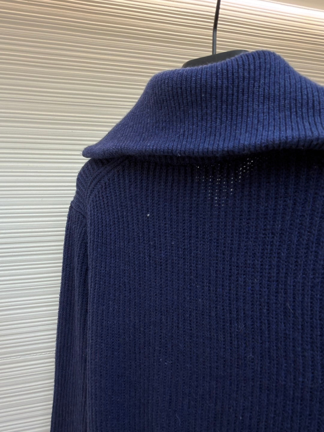 Logo Patch Half-Zip Sweater
