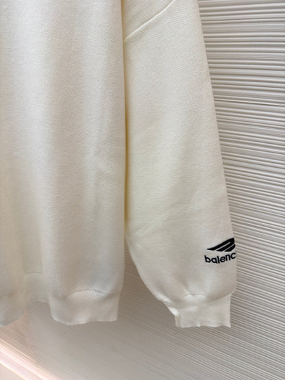 Embroidered Wool Crewneck Sweater