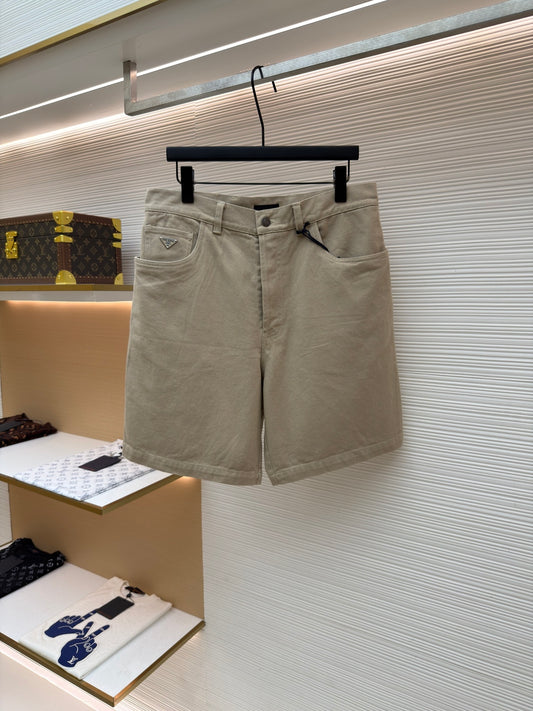 Logo Denim Shorts