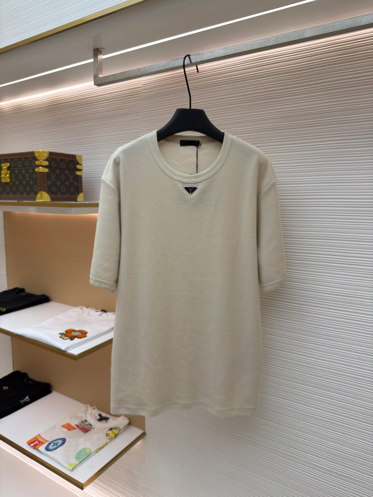 Waffle-Knit T-Shirt