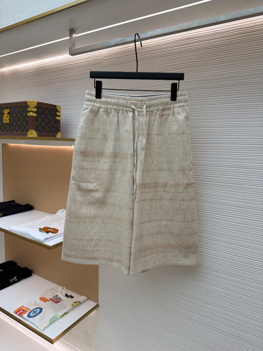 Embroidered Denim Shorts