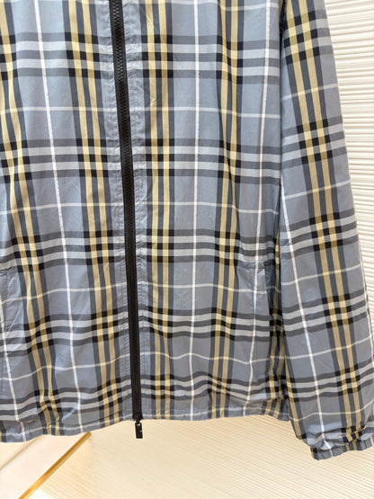 Vintage Check Hooded Jacket