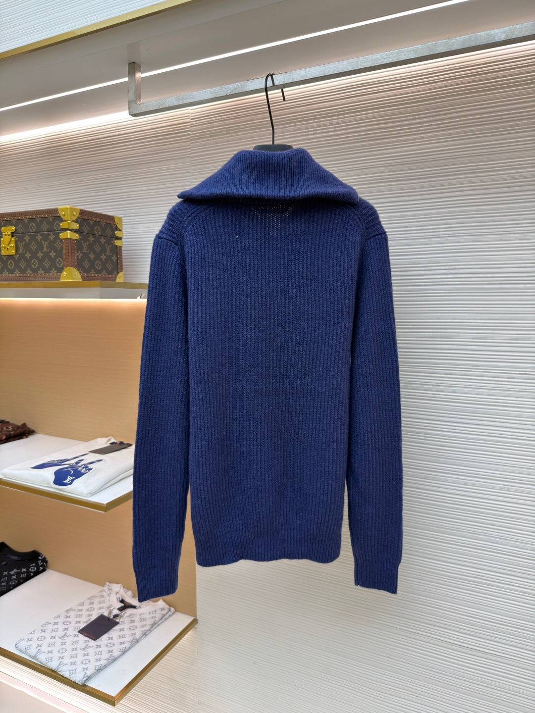 Logo Patch Half-Zip Sweater