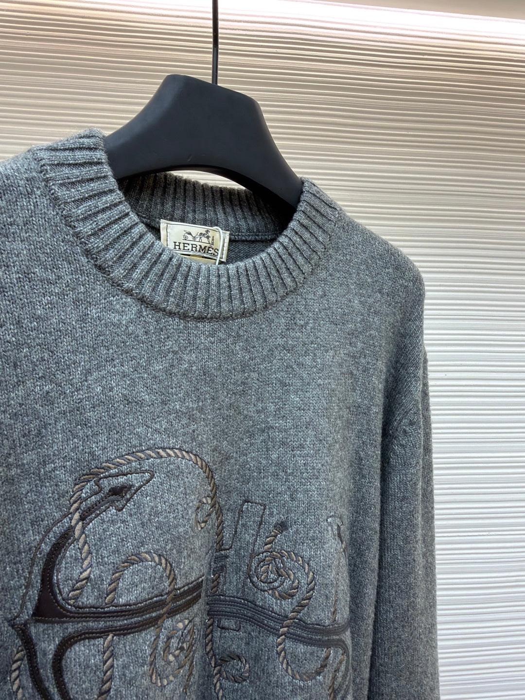 Embroidered Crewneck Sweater
