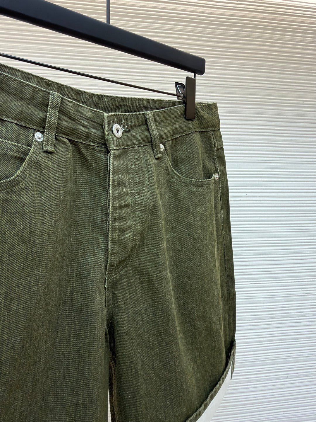 Washed Denim Shorts