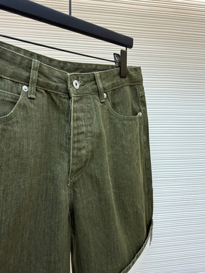 Washed Denim Shorts