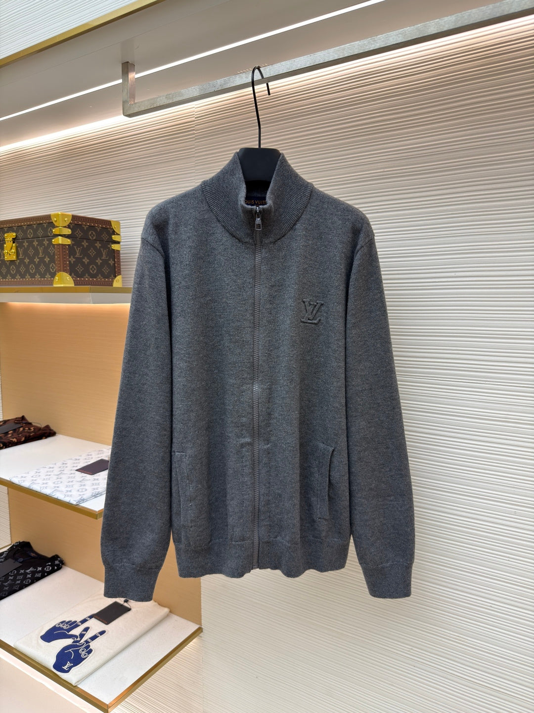 LV Logo Cashmere Crewneck Sweater