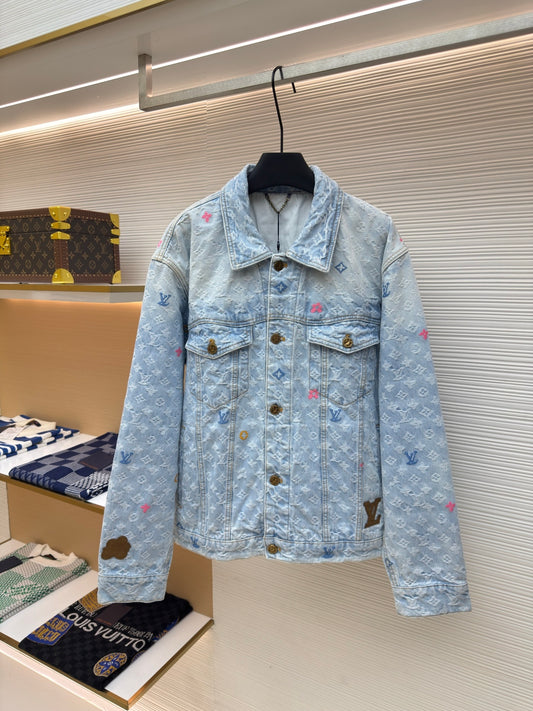 LV Logo Denim Jacket