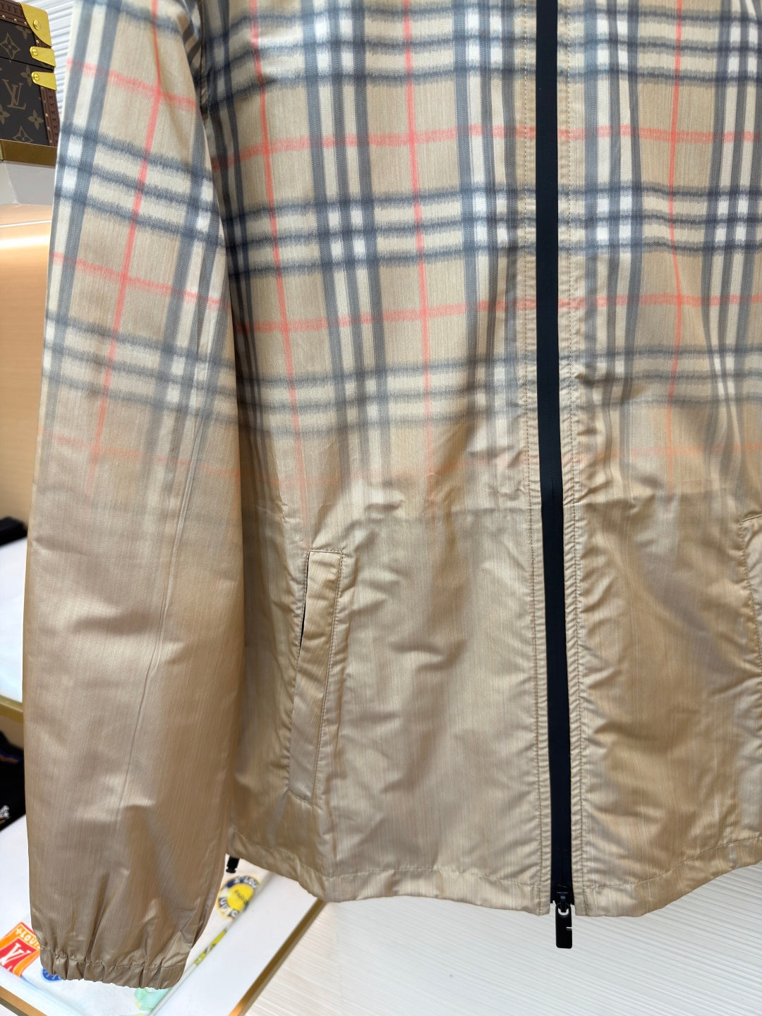 Vintage Check Hooded Jacket