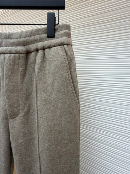 Oblique Cashmere Trousers